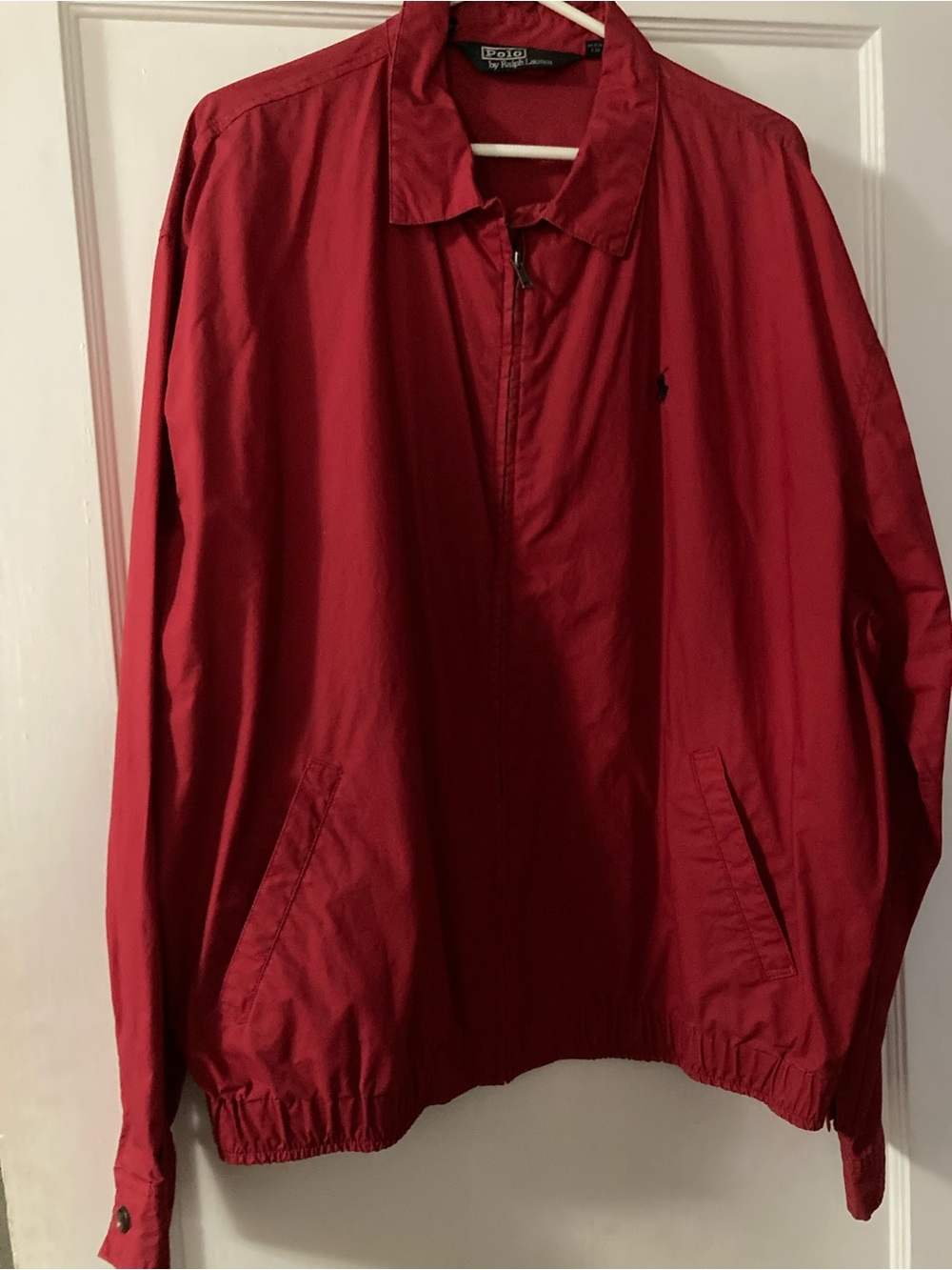 Ralph Lauren Red Lightweight Zip Windbreaker